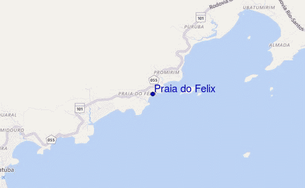 mappa di localizzazione di Praia do Felix