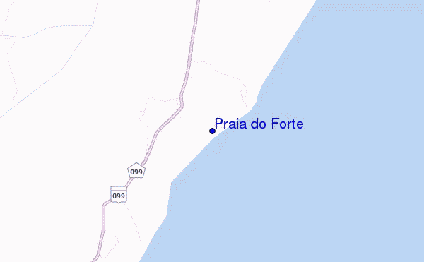 mappa di localizzazione di Praia do Forte