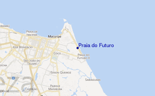 mappa di localizzazione di Praia do Futuro