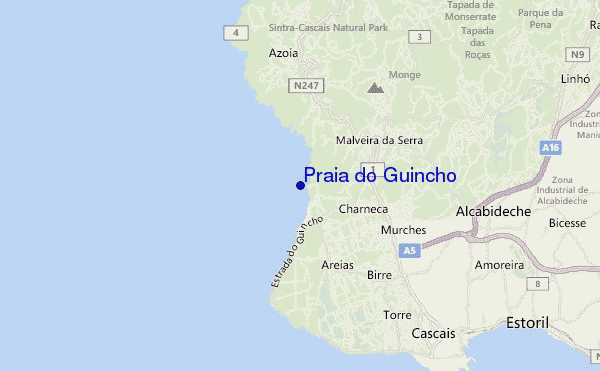 mappa di localizzazione di Praia do Guincho