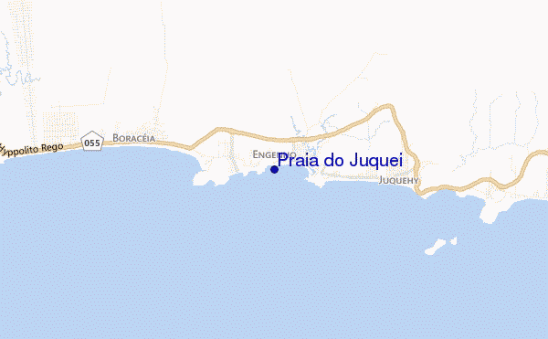 mappa di localizzazione di Praia do Juquei