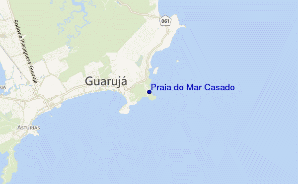 mappa di localizzazione di Praia do Mar Casado