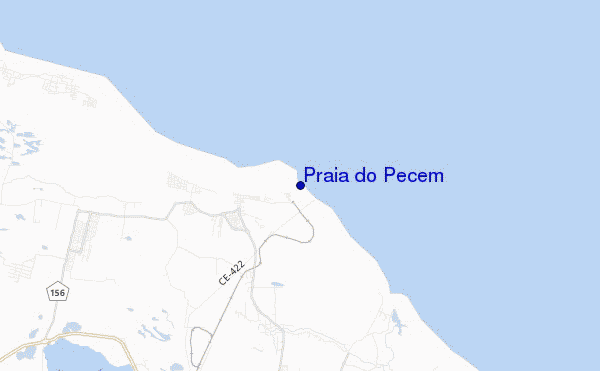 mappa di localizzazione di Praia do Pecem