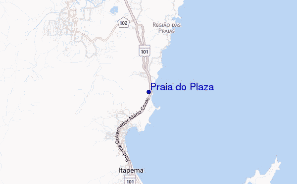 mappa di localizzazione di Praia do Plaza