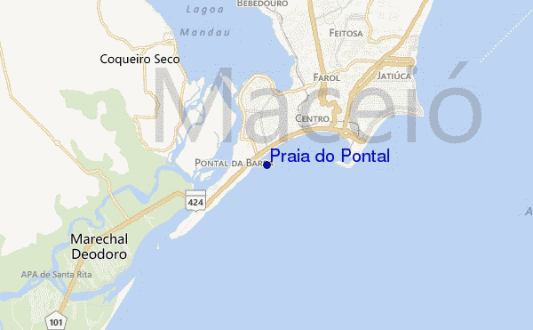 mappa di localizzazione di Praia do Pontal