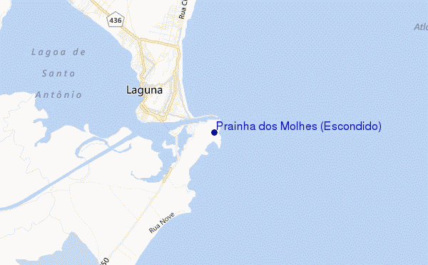 mappa di localizzazione di Prainha dos Molhes (Escondido)