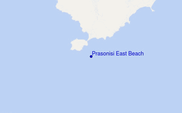 mappa di localizzazione di Prasonisi East Beach