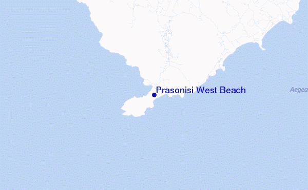 mappa di localizzazione di Prasonisi West Beach
