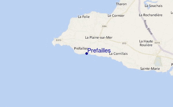 mappa di localizzazione di Prefailles