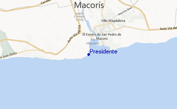 mappa di localizzazione di Presidente