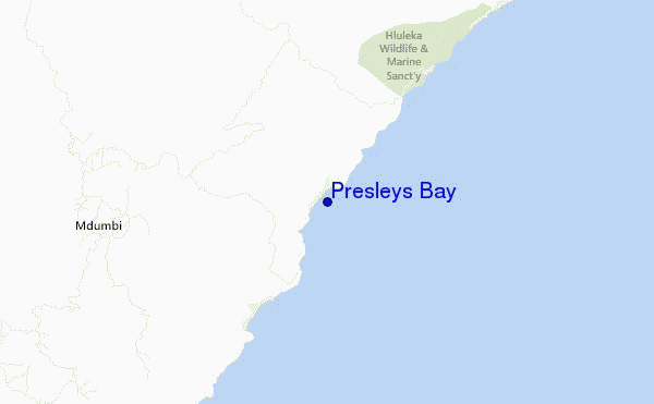 mappa di localizzazione di Presleys Bay
