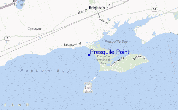 mappa di localizzazione di Presquile Point