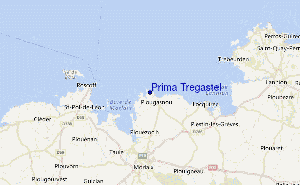 Prima Tregastel Location Map