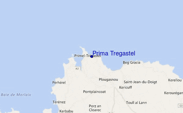 mappa di localizzazione di Prima Tregastel