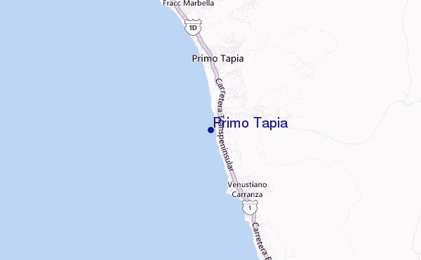 mappa di localizzazione di Primo Tapia