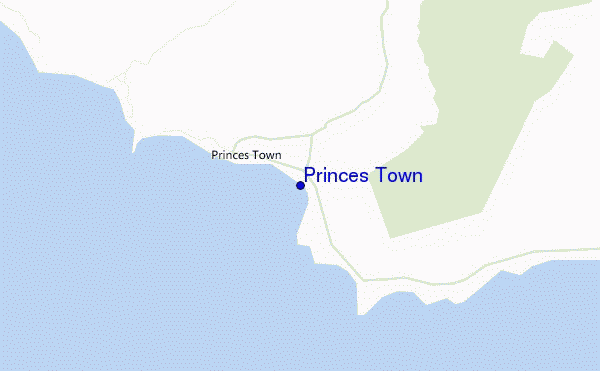 mappa di localizzazione di Princes Town