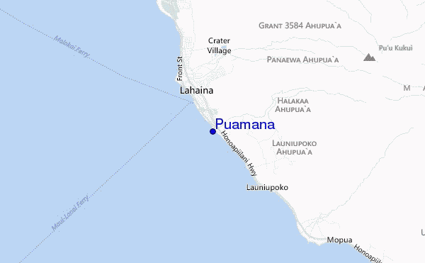 mappa di localizzazione di Puamana