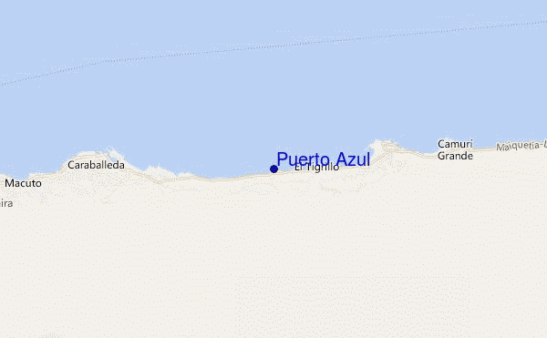 mappa di localizzazione di Puerto Azul