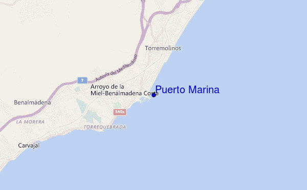 mappa di localizzazione di Puerto Marina
