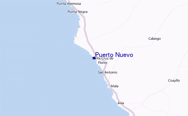 Puerto Nuevo Location Map