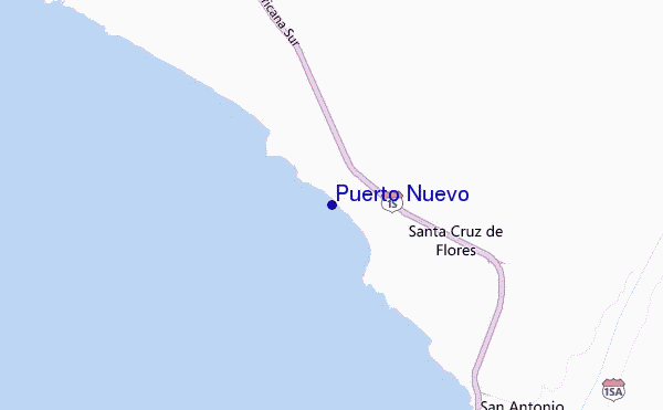 mappa di localizzazione di Puerto Nuevo
