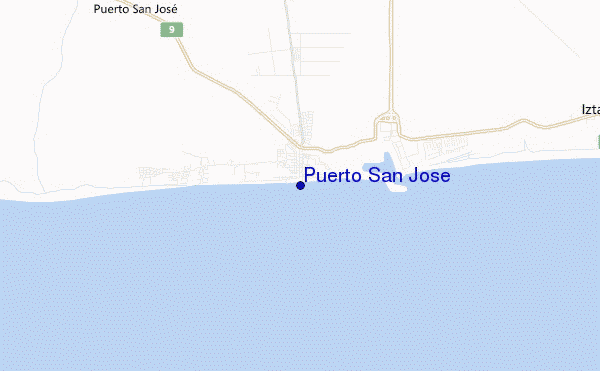 mappa di localizzazione di Puerto San Jose