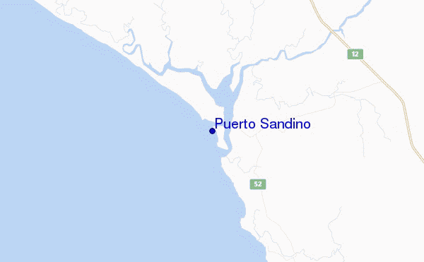 mappa di localizzazione di Puerto Sandino