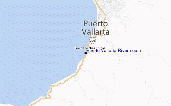 mappa di localizzazione di Puerto Vallarta Rivermouth