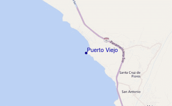 mappa di localizzazione di Puerto Viejo