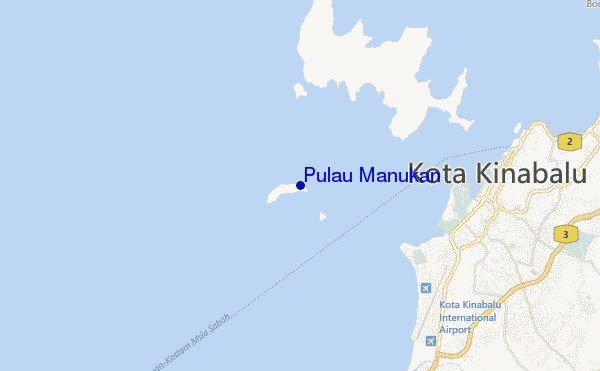 mappa di localizzazione di Pulau Manukan