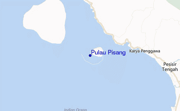 mappa di localizzazione di Pulau Pisang