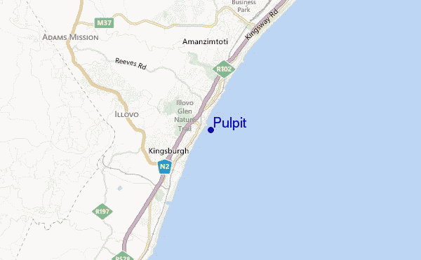mappa di localizzazione di Pulpit