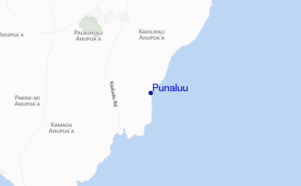 mappa di localizzazione di Punaluu