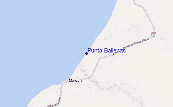mappa di localizzazione di Punta Ballenas