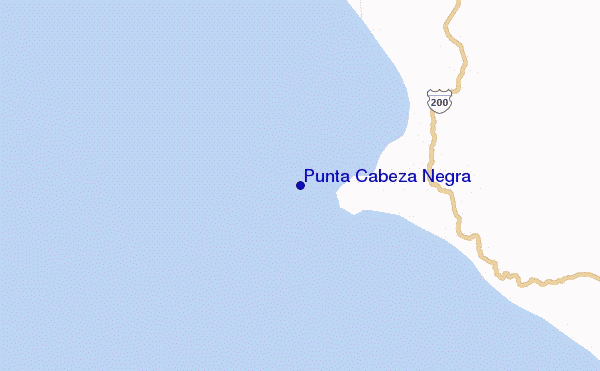 mappa di localizzazione di Punta Cabeza Negra