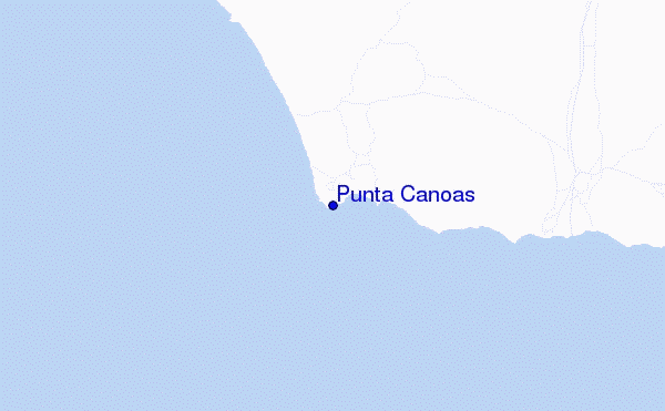 mappa di localizzazione di Punta Canoas
