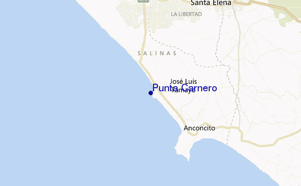 mappa di localizzazione di Punta Carnero