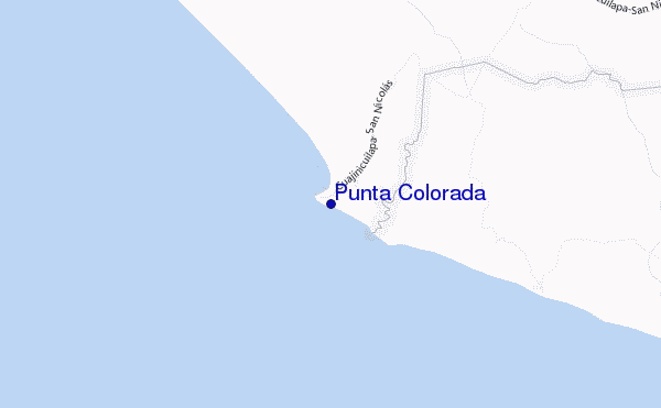 mappa di localizzazione di Punta Colorada