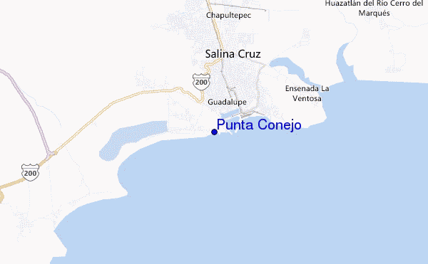 mappa di localizzazione di Punta Conejo