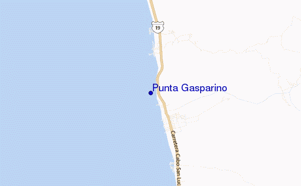 mappa di localizzazione di Punta Gasparino