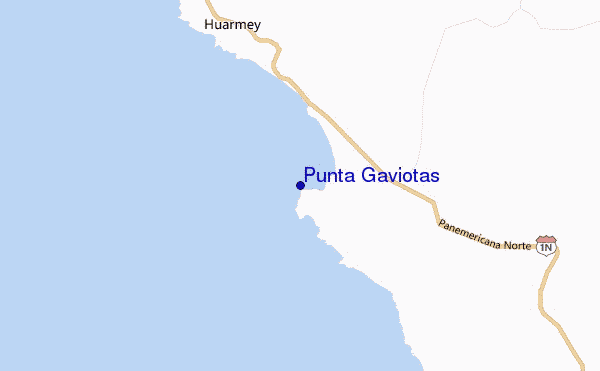 mappa di localizzazione di Punta Gaviotas