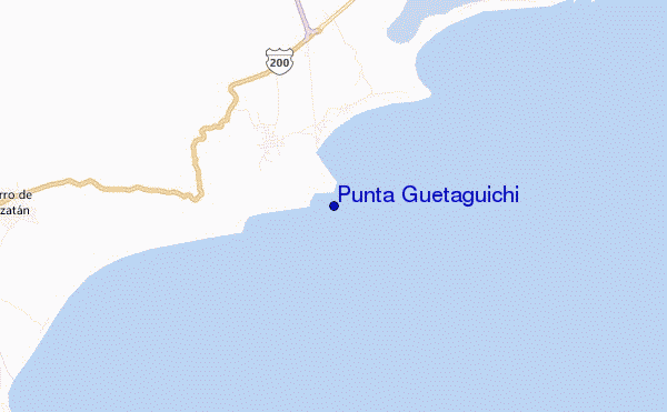 mappa di localizzazione di Punta Guetaguichi