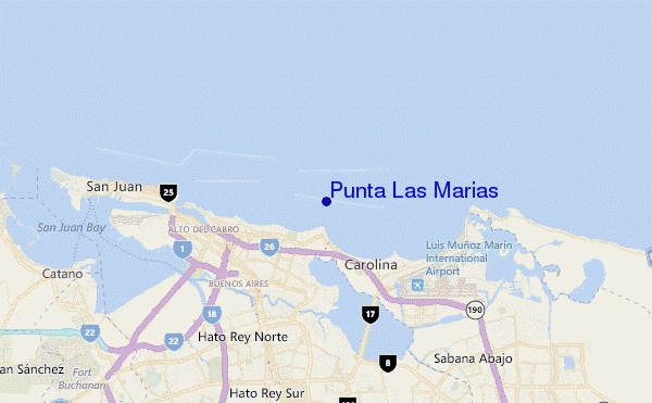 mappa di localizzazione di Punta Las Marias