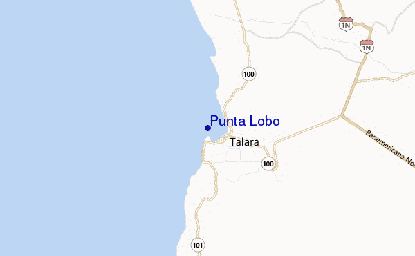 mappa di localizzazione di Punta Lobo