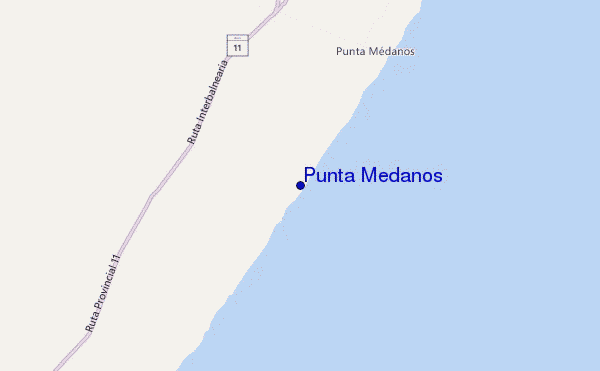 mappa di localizzazione di Punta Medanos