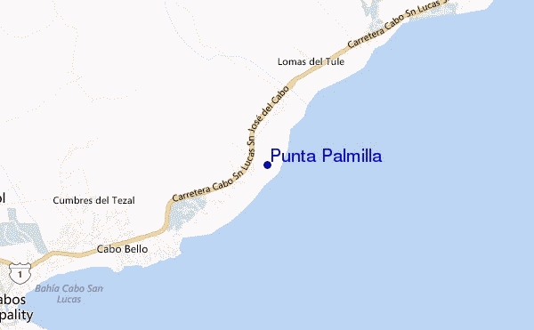 mappa di localizzazione di Punta Palmilla