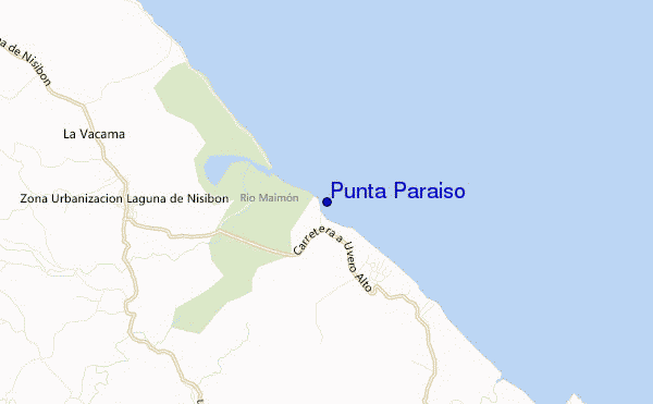 mappa di localizzazione di Punta Paraiso