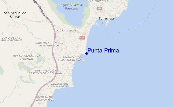 mappa di localizzazione di Punta Prima