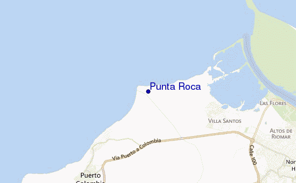 mappa di localizzazione di Punta Roca