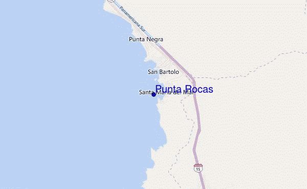 mappa di localizzazione di Punta Rocas